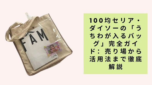 100均セリア・ダイソーの「うちわが入るバッグ」完全ガイド：売り場から活用法まで徹底解説